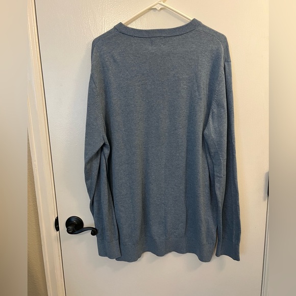 H&M Blue Knit Cotton Light Pull Over Sweater | XL - Picture 3 of 5